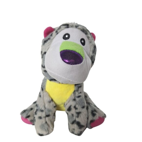 A&A Global Industries Gray Leopard Cheetah Cat Plush Stuffed Animal 8.5" - Picture 1 of 6